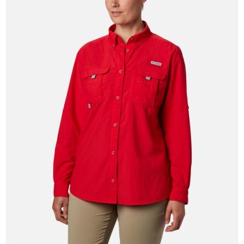 Columbia PFG Bahama Long Sleeve, Camisa Rojos Para Mujer | 571902-NWF